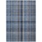 Edge Collections - 3' x 5' - Blue - Washable Area Rug Plaid for Indoor and Outdoor Use - 1 Piece